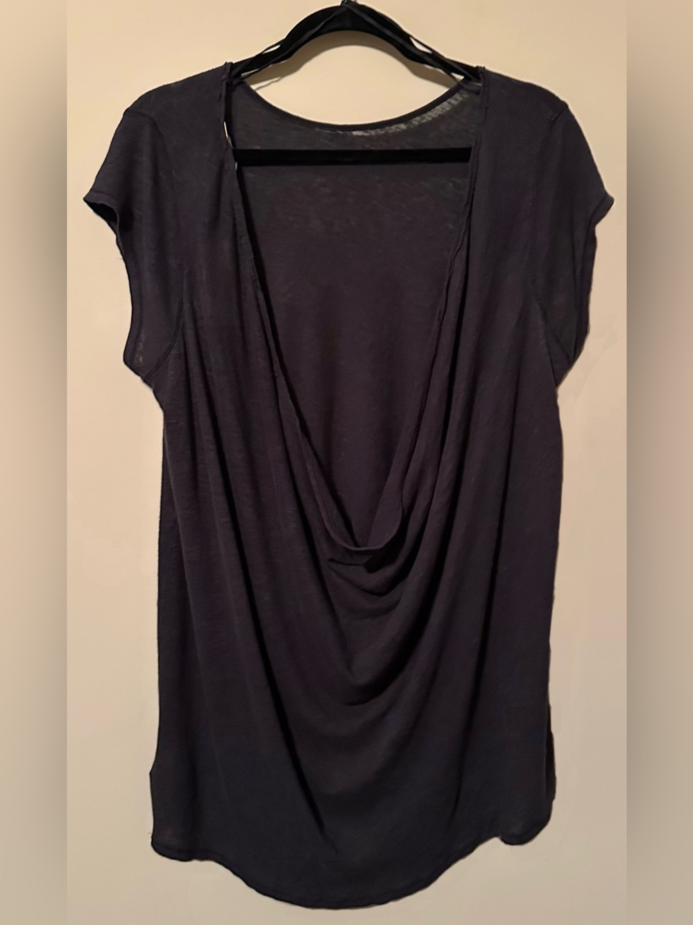 Free People NWT Draped Back Too in Black